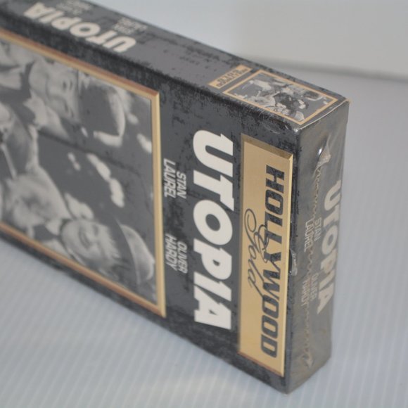 UTOPIA VHS Tape 1996 Hollywood Gold Collector Edition B&W STAN LAUREL New Sealed - Picture 5 of 5